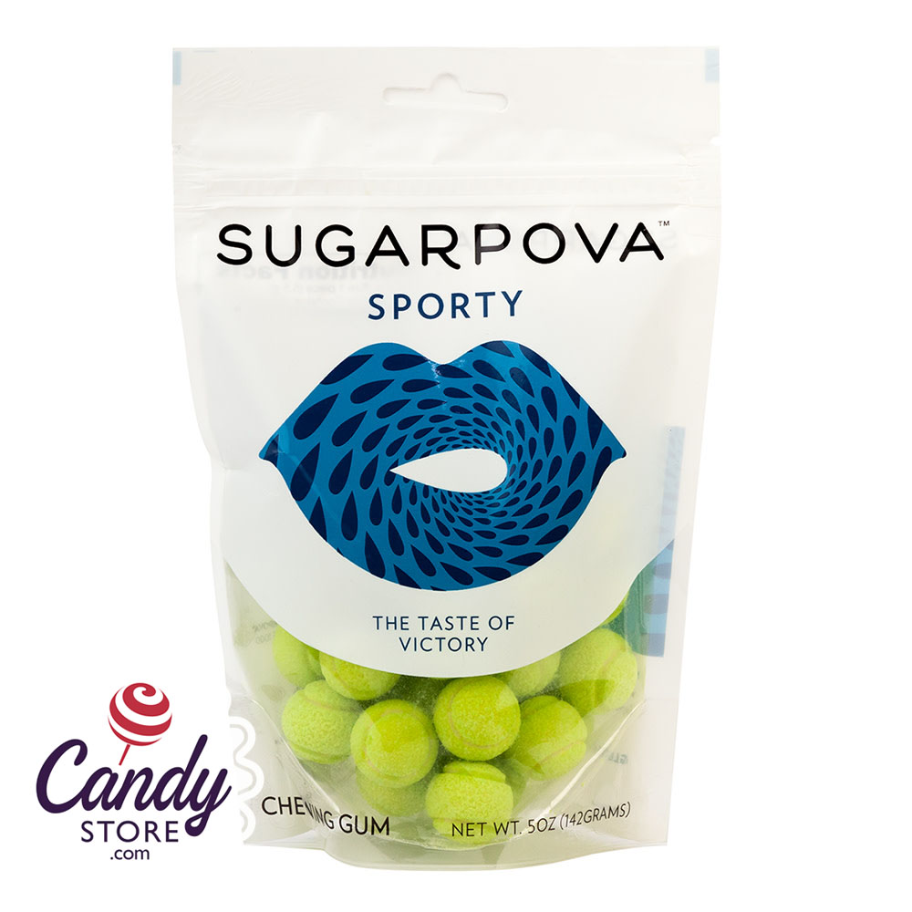 Sugarpova Sporty Green Tennis Ball Gum 5oz Pouch