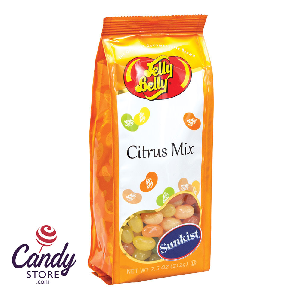 Sunkist Citrus Jelly Belly Jelly Bean Mix 7.5oz Gift Bag 12ct