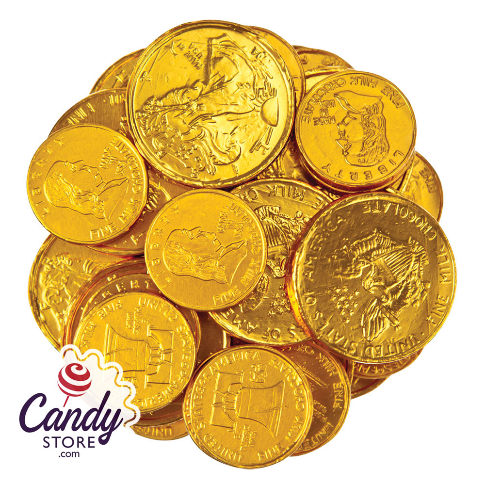 Thompson Milk Chocolate Foiled Gold Coins 10lb