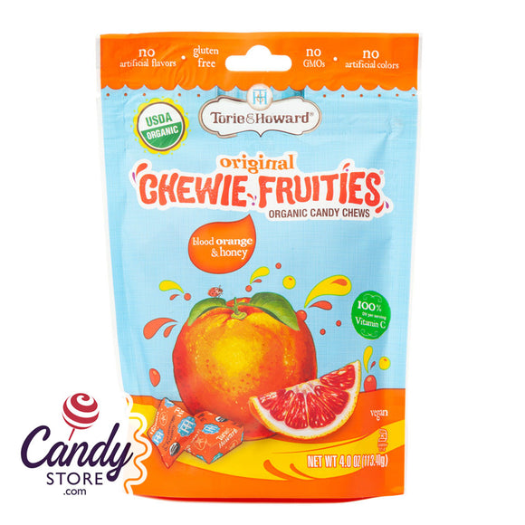 Torie & Howard Blood Orange Honey Chewie Fruities 4oz Pouch - 6ct CandyStore.com