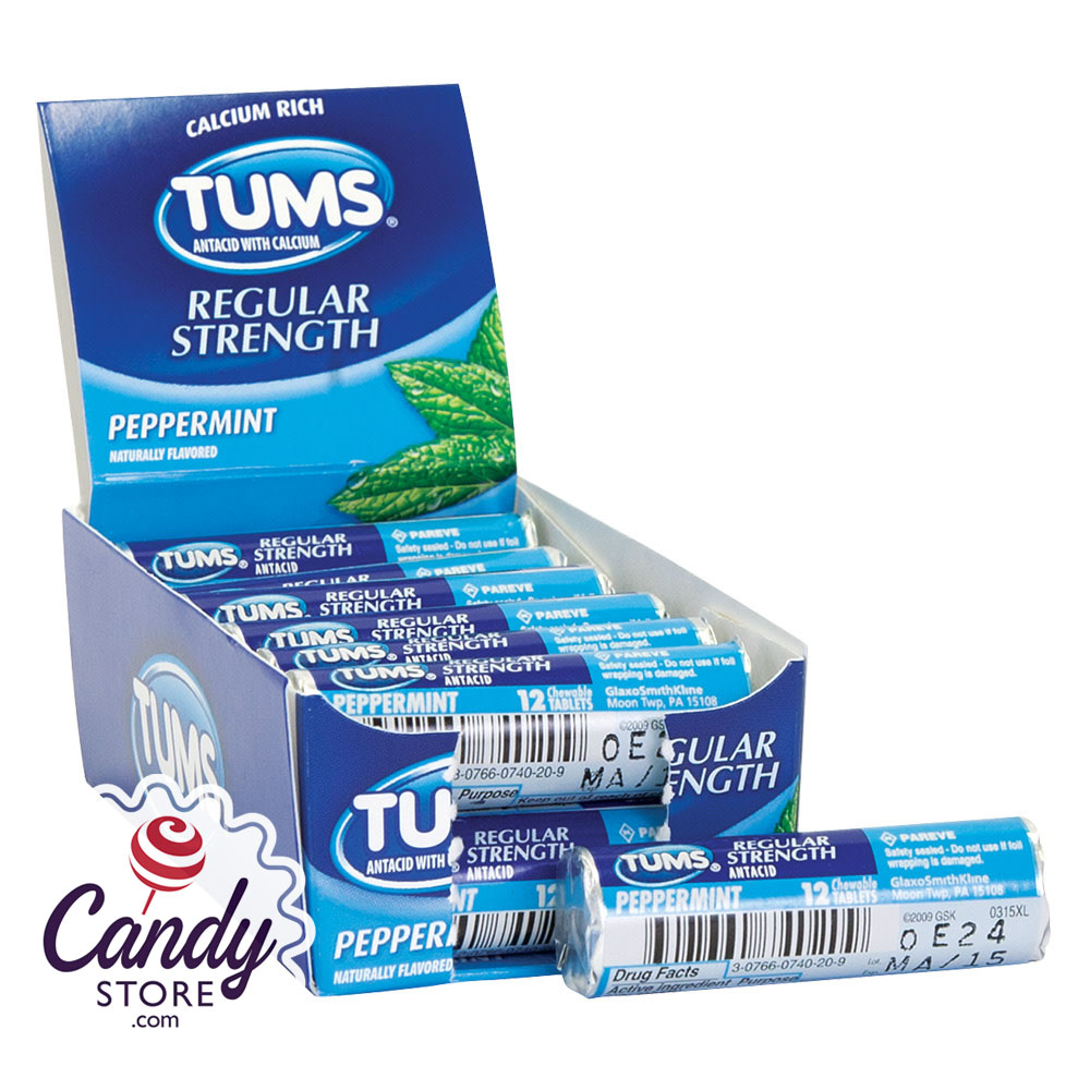 Tums Peppermint Roll 12ct