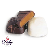 Vanilla Caramels Chocolate-Covered - 6lb CandyStore.com