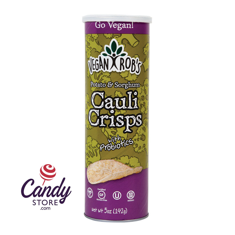Vegan Rob's Cauliflower Crisps With Probiotics 5oz Tube 12ct