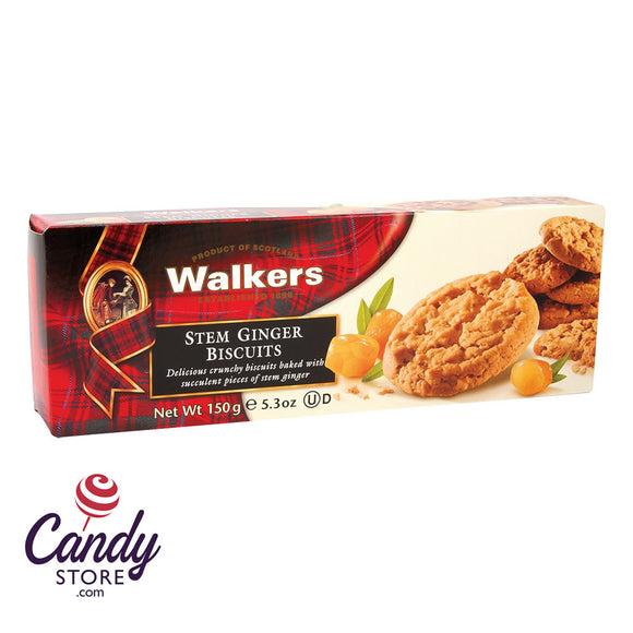 Walkers Stem Ginger Biscuits 5.3oz Box - 12ct CandyStore.com