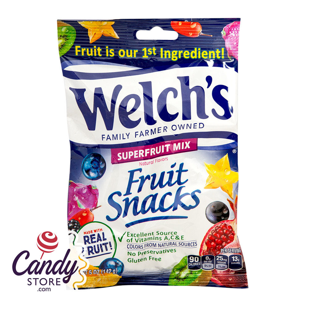 Welchs Fruit Snacks Superfruit Mix 5oz 12ct - CandyStore.com
