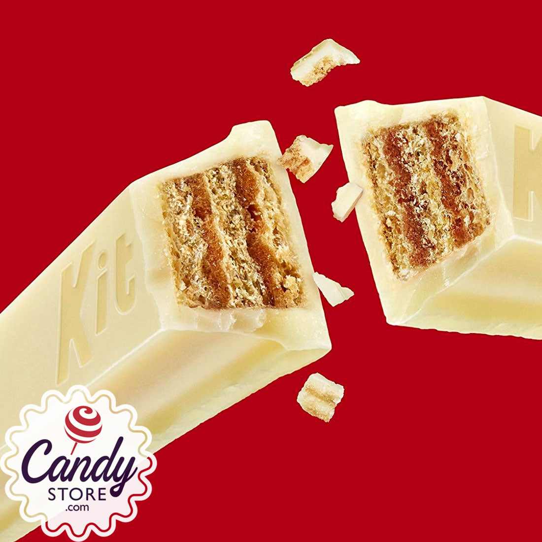 White Chocolate Kit Kat Candy Bars: 24-Piece Box