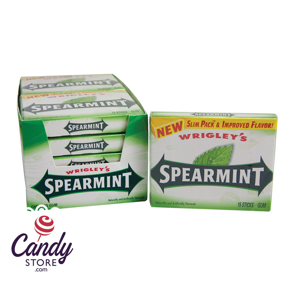 Wrigley Spearmint Gum 15 stick - 10ct | CandyStore.com