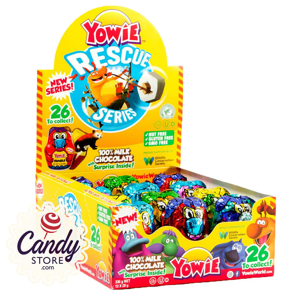 YOWIE Chocolate Collectible Surprise Toy Inside - 12ct CandyStore.com