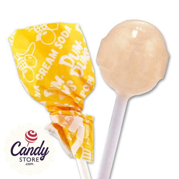Yellow Dum Dums Lollipops Cream Soda - 75ct CandyStore.com