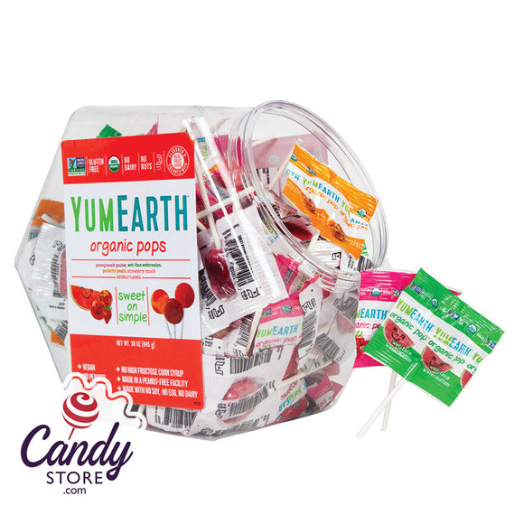 Yumearth Assorted Counter Bin Lolli 150ct 30oz - 1ct CandyStore.com