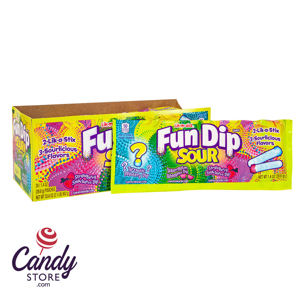 Fun Dip Sour Candy 3Flavors 24ct