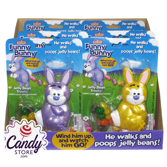 Funny Bunny Wind-Up Candy Dispensers - 8ct