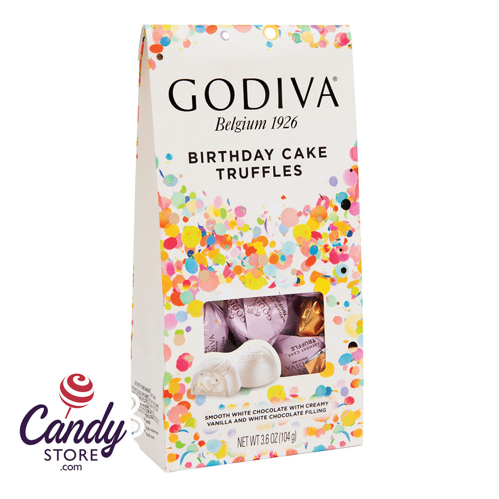 Godiva Birthday Cake Truffles Gable Box 6ct - CandyStore.com