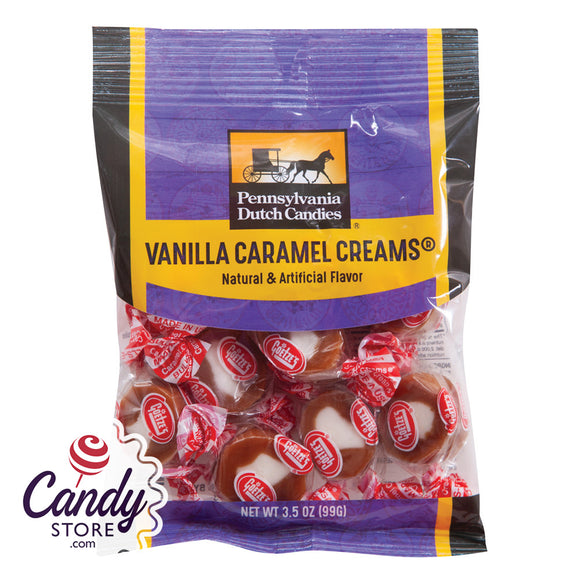 Goetze's Caramel Creams Candy Peg Bags - 12ct Clear Window