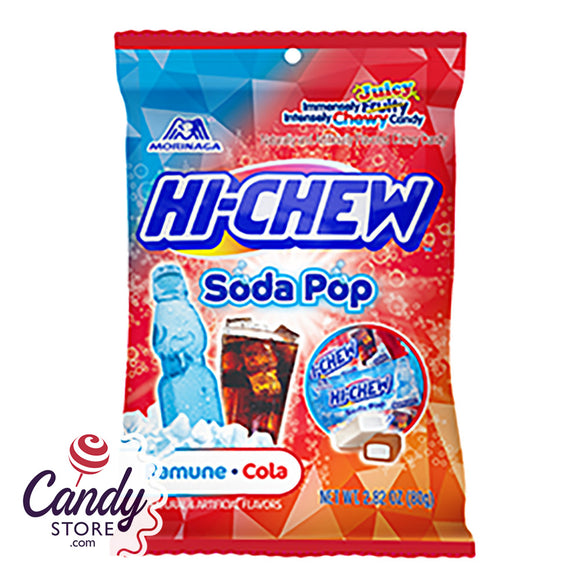 Hi-Chew Soda Pop Ramune Cola - 6ct Peg Bags