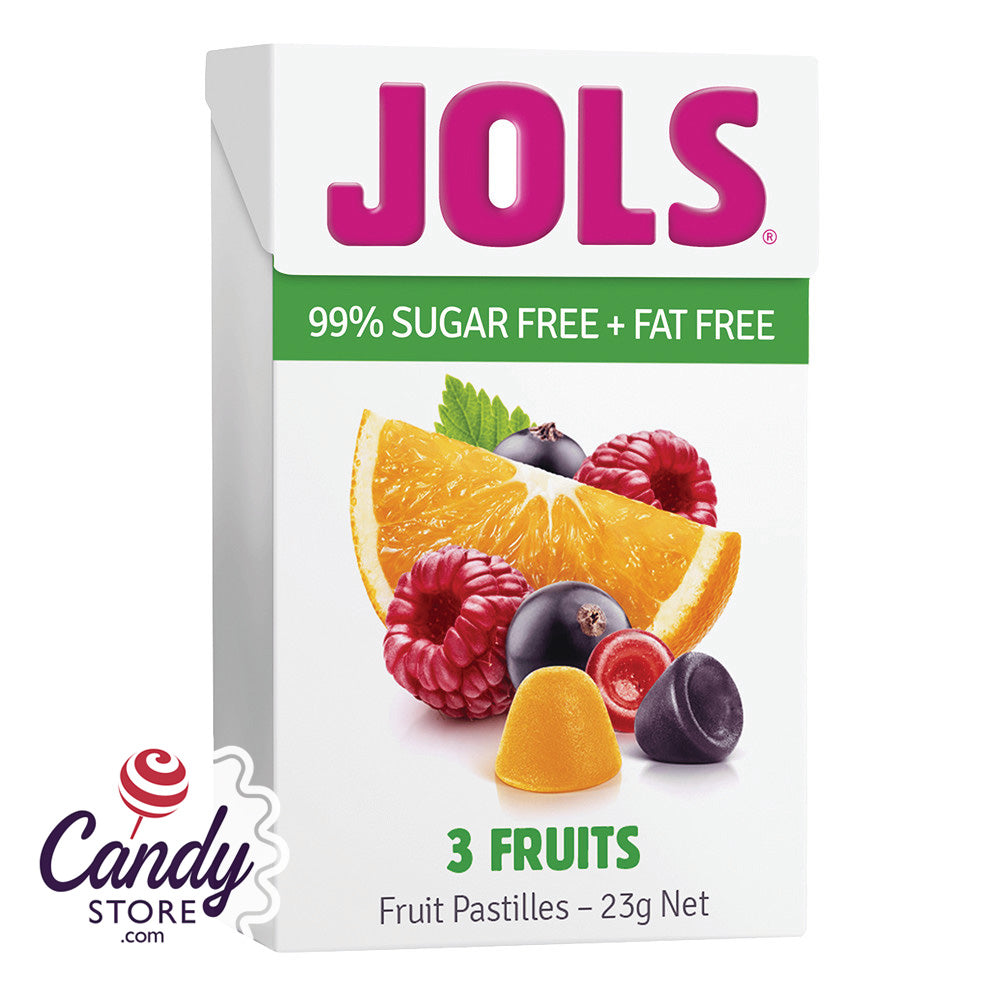 Jols 3Fruits Sugar Free Fruit Pastilles 12ct