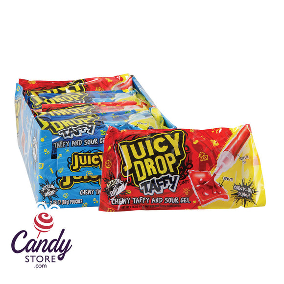 Juicy Drop Taffy and Sour Gel Candy - 16ct