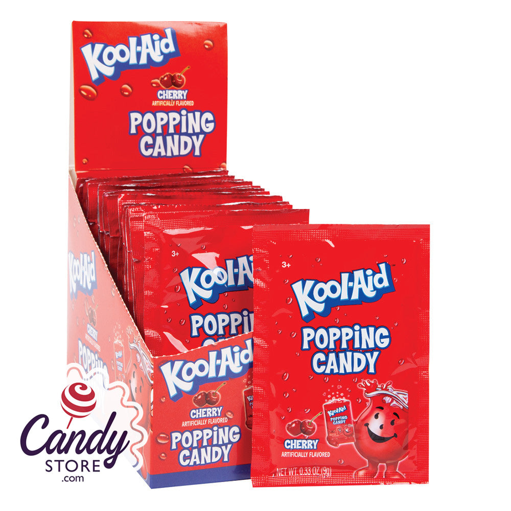 KoolAid Cherry Popping Candy 20ct Pouches