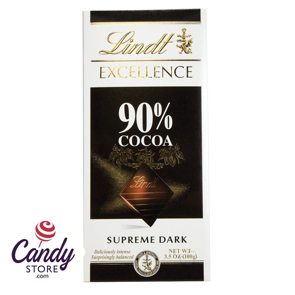 Lindt Excellence 90 Dark Chocolate Bars 12ct