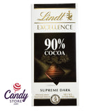 Lindt Excellence 90% Dark Chocolate Bars - 12ct