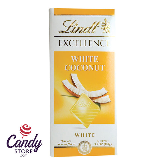 Lindt Excellence White Chocolate Coconut Bars - 12ct