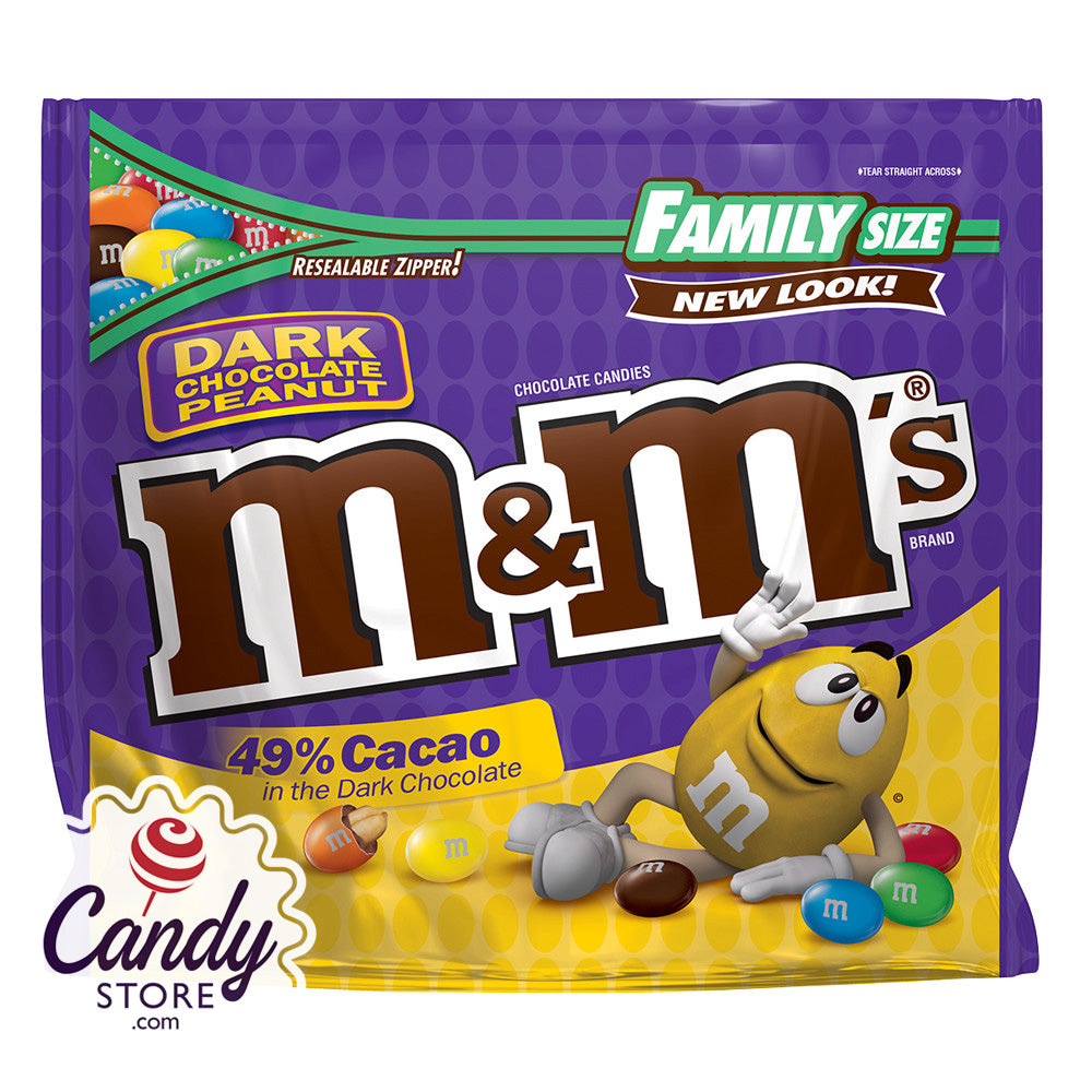 M&M's Sharing Size Dark Chocolate Peanut Chocolate Candies 10.1 Oz, Chocolate Candy