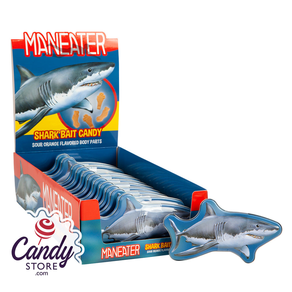 Maneater Shark Bait Candy Body Parts - 12ct Shark Tins
