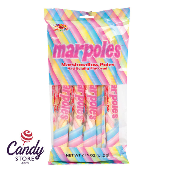 Marshmallow Marpoles Candy - 12ct