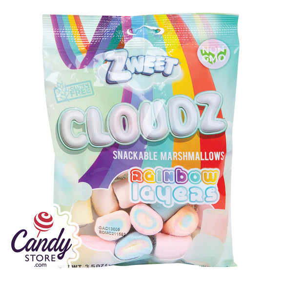 Marshmallow Rainbow Layers Zweet Cloudz - 24ct Peg Bags