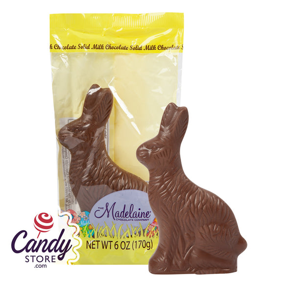 Milk Chocolate Sitting Rabbit Madelaine - 48ct