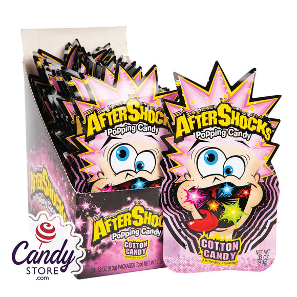 Mini Aftershocks Cotton Candy Popping Candy - 24ct