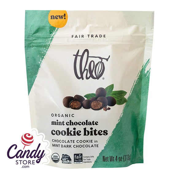 Mint Chocolate Cookie Bites Theo Organic - 6ct Pouches