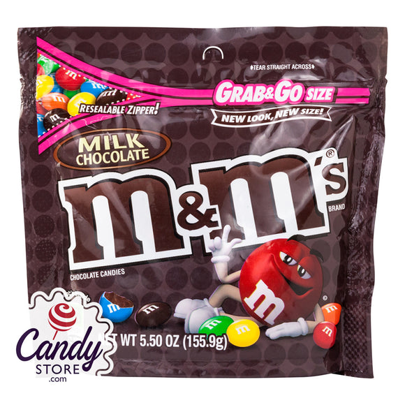 M&M's Milk Chocolate Grab & Go Pouches - 12ct