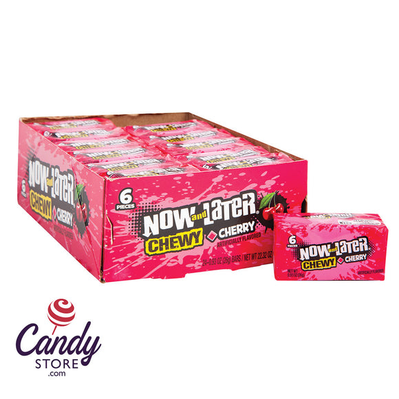Now & Later Cherry Candy - 24ct
