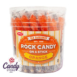 Orange Rock Candy Crystal Sticks - 36ct Jar