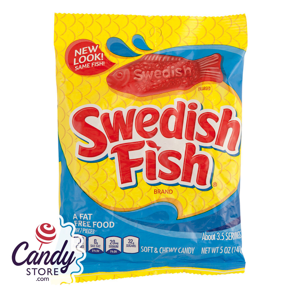 Swedish Fish Soft & Chewy Candy 12- 5 oz Bags