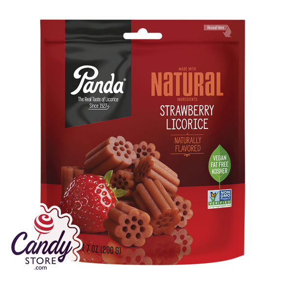 Panda Strawberry Licorice Chews - 8ct Pouches