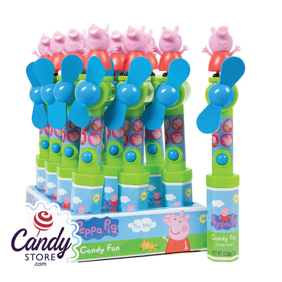 Peppa Pig Candy Toy Fans - 12ct