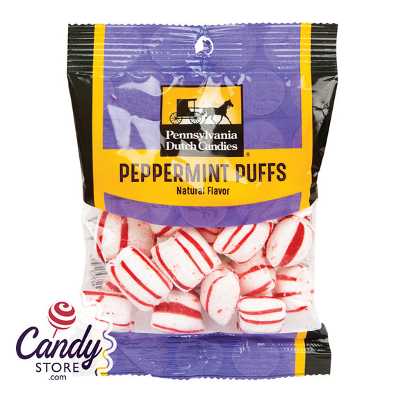 Peppermint Sugar Puffs - 12ct Peg Bags