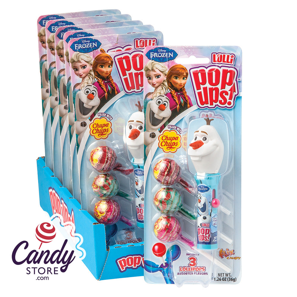 delvist træner Stavning Pop Ups Frozen Olaf Lollipop 6ct - CandyStore.com