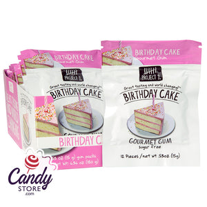 Project 7 Birthday Cake Chewing Sugar Free Gum - 12ct