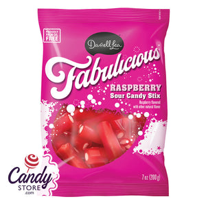 Raspberry Darrell Lea Sour Candy Stix - 8ct Bags