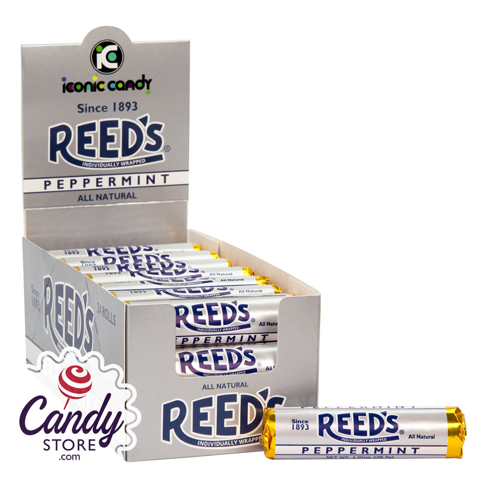 Reed's Peppermint Rolls Candy 24ct