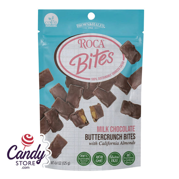 Roca Bites Milk Chocolate Brown & Haley - 8ct Pouches