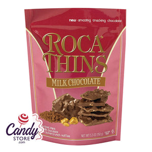 Roca Thins Milk Chocolate Brown & Haley - 8ct Pouches