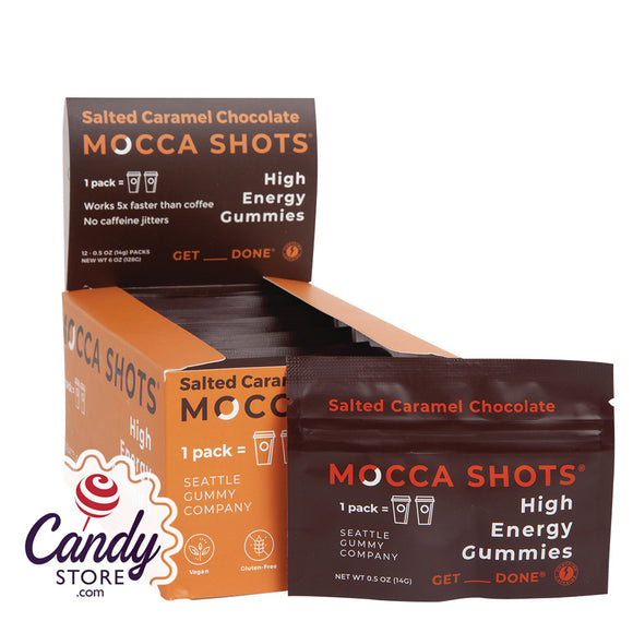 Salted Caramel Mocca Shots High Energy Gummies - 12ct