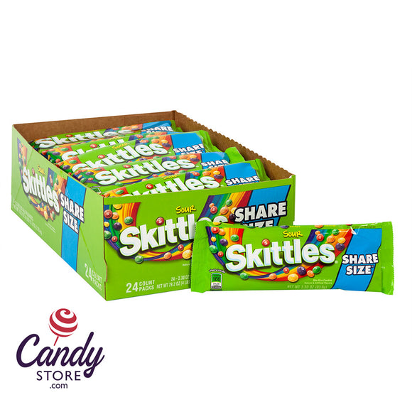Skittles Sour Candy Share Size - 24ct