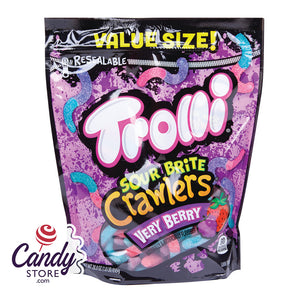 Sour Brite Crawlers Very Berry Candy Trolli Bags - 6ct