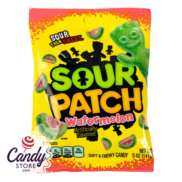 Watermelon Sour Patch Candy - 12ct Peg Bags