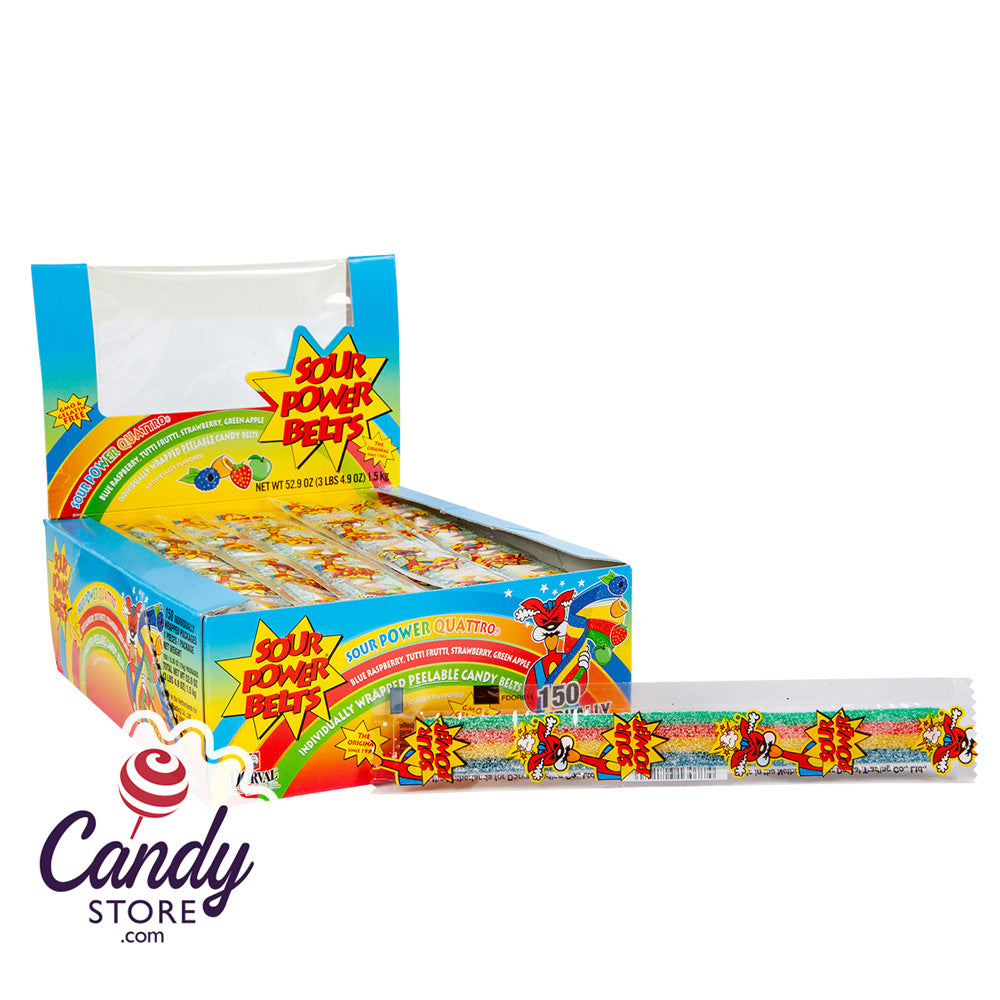 Sour Power Belts Quattro Wrapped 150ct